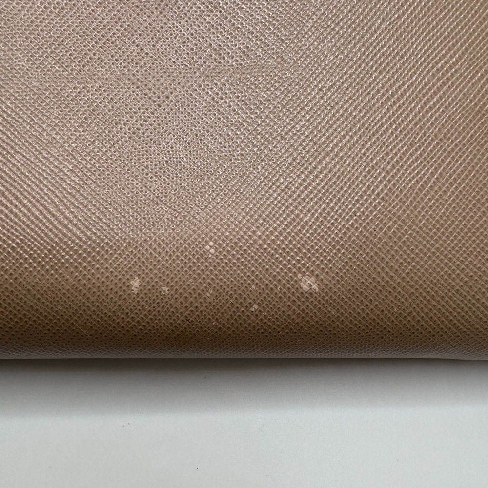 Prada - authentic Saffiano leather taupe zip around wallet - GUC - Picture 2 of 14